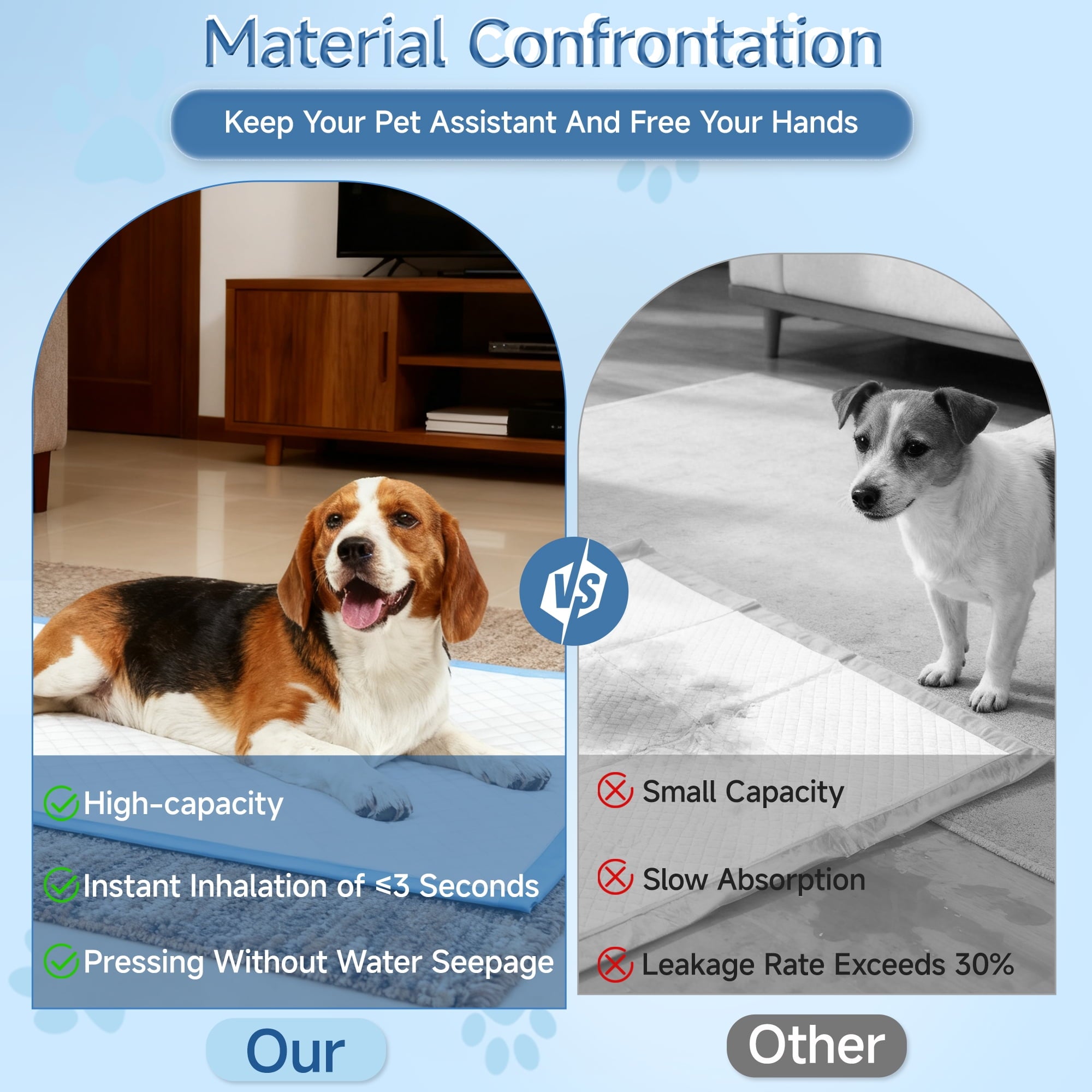 Woonono Puppy Pads Training Pads,Super Absorbent,M,13"X 18",100 Count Disposable Dog Pee Pads